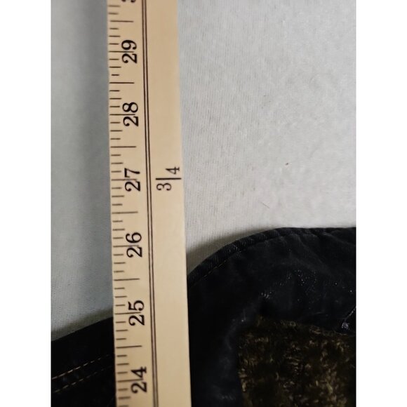 West Louis Denim Sherpa Lined Jacket Outdoor Cowboy Button  Men's Sz S Dark Wash - Picture 3 of 8